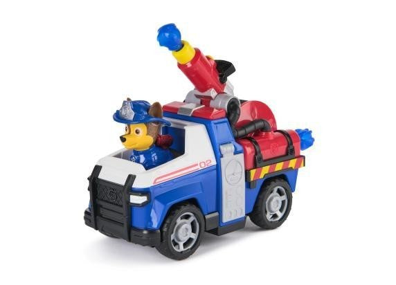 PAW Patrol Fire Rescue: Chase Rescue Fire Cruiser with Figure Launcher & Accessories for Kids 3+