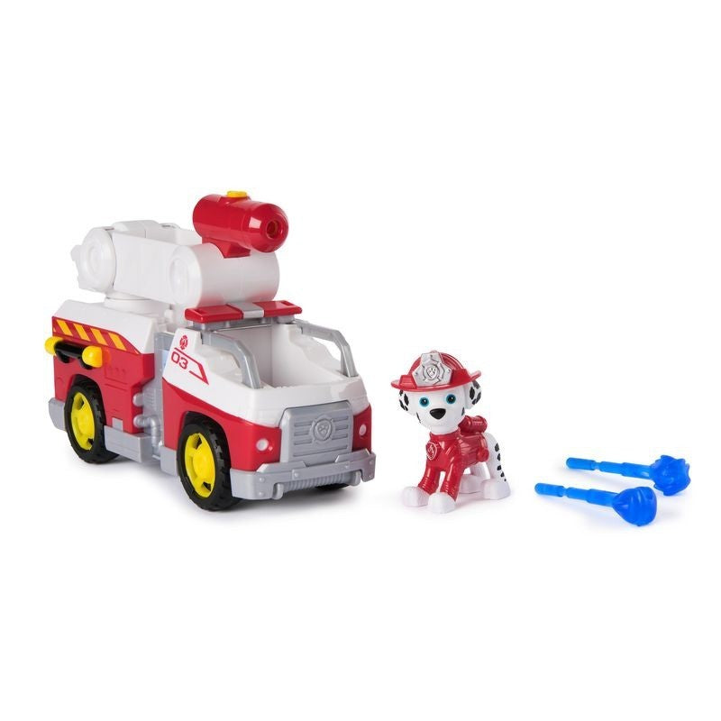 PAW Patrol Fire Rescue: Marshall S Rescue Fire Engine with Figure Launcher & Accessories for Kids 3+