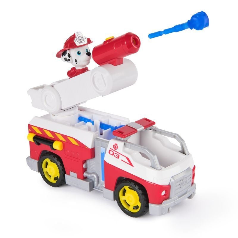 PAW Patrol Fire Rescue: Marshall S Rescue Fire Engine with Figure Launcher & Accessories for Kids 3+
