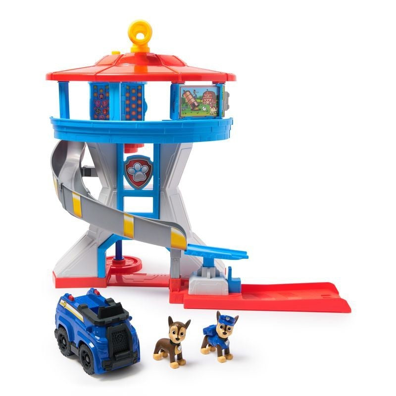 PAW Patrol Lookout Tower with 2 Chase Action Figures Vehicle & Launcher