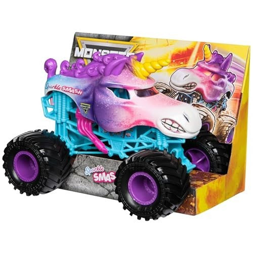 Monster Jam 1:24 Sparkle Smash Diecast Truck