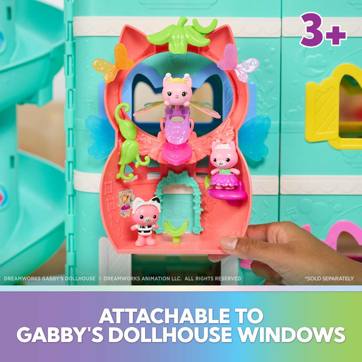 Gabbys Dollhouse Fairylandia Kitty Fairy’S Flutter-Riffic Playset