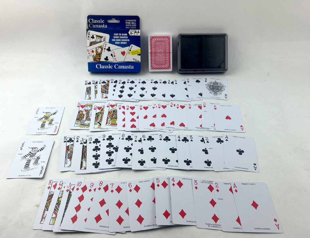 Classic Canasta Playing Card Game With Value Points