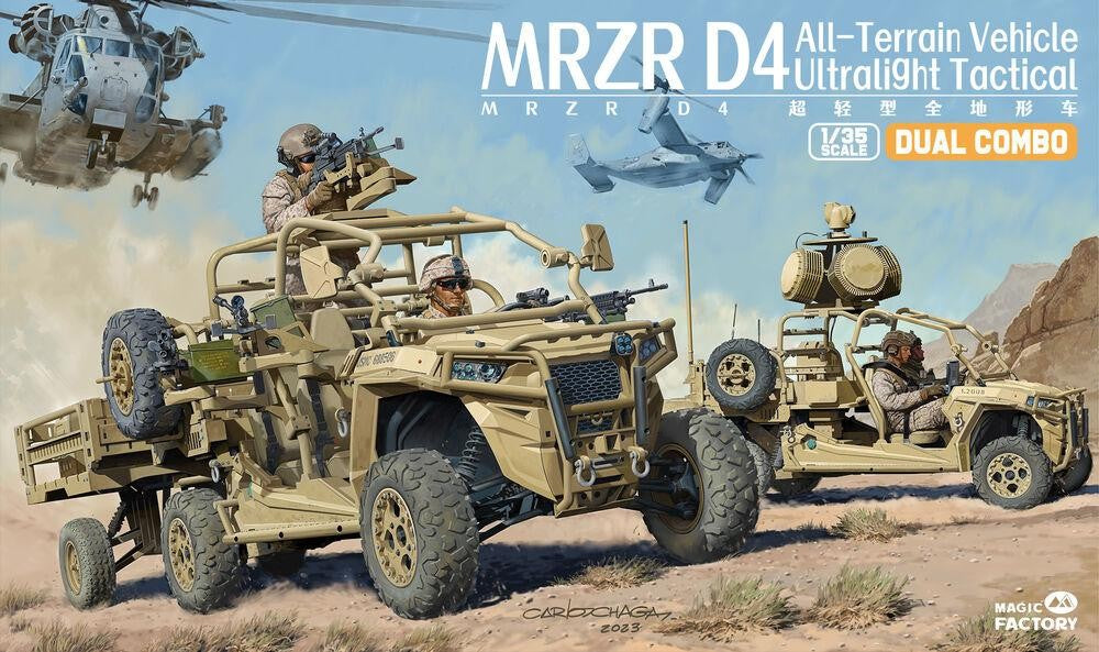 Magic Factory 1/35 Mrzr D4 Ultra-light Tactical All-terrain Vehicle Plastic Model Kit