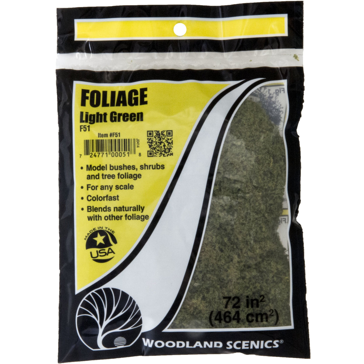 WOODLAND SCENICS FOLIAGE - LIGHT GREEN