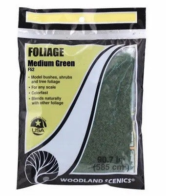 WOODLAND SCENICS FOLIAGE - MEDIUM GREEN