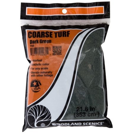 Woodland Scenics Coarse Turf - Dark Green