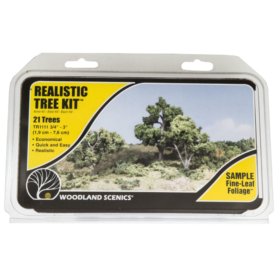 Woodland Scenics Realistic Tree Kit - Med Green Deciduous