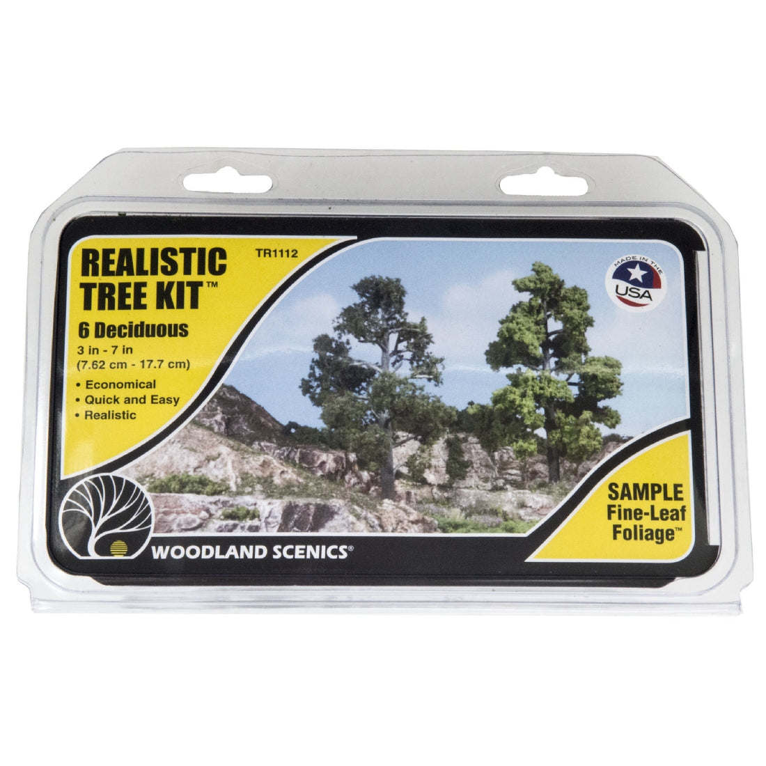 Woodland Scenics Realistic Tree Kit - 6 Deciduous