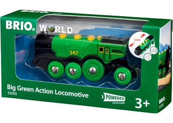 BRIO WORLD BIG GREEN ACTION LOCOMOTIVE