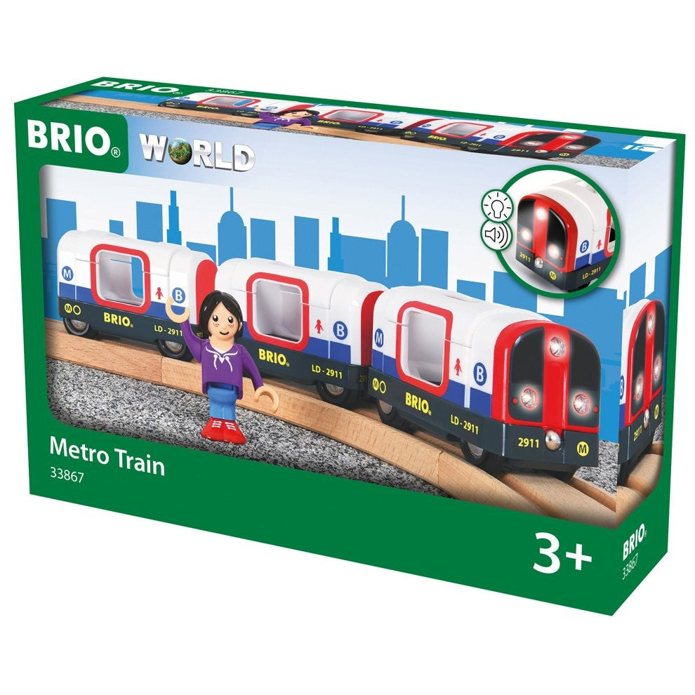 Brio Metro Train w Sound & Lights 4 pieces