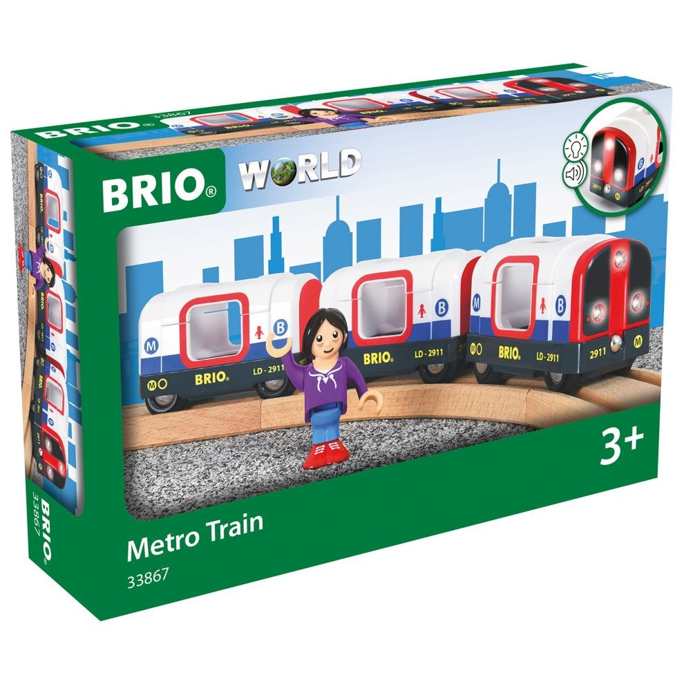 Brio Metro Train w Sound & Lights 4 pieces