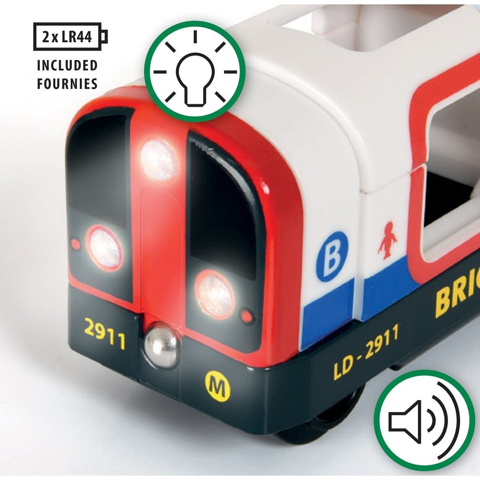 Brio Metro Train w Sound & Lights 4 pieces