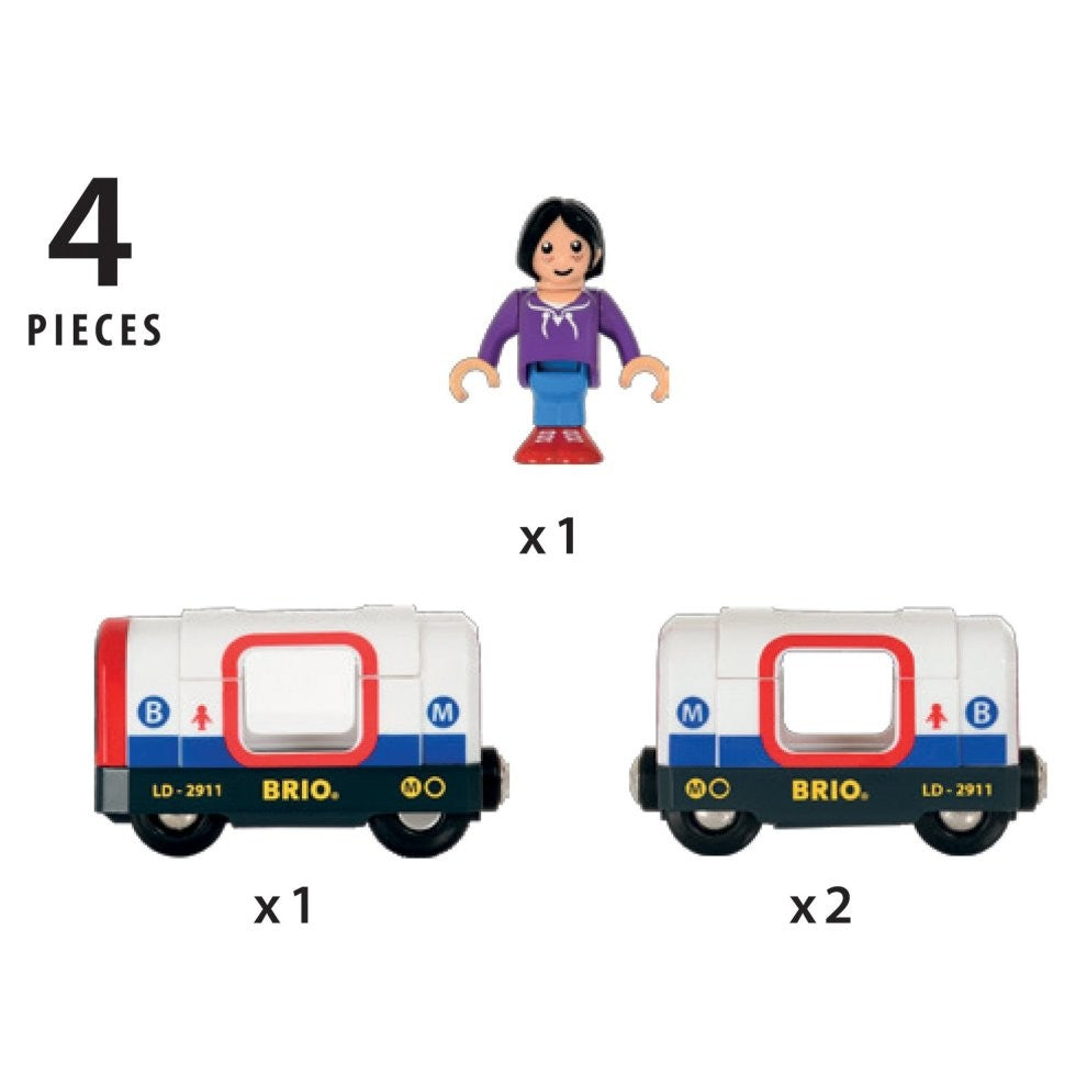 Brio Metro Train w Sound & Lights 4 pieces