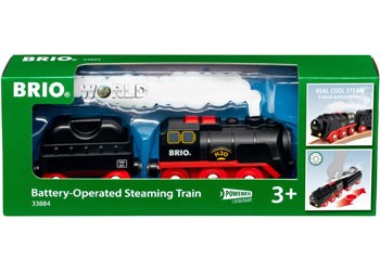 BRIO - BATTERY-OPERATED STEAMING TRAIN
