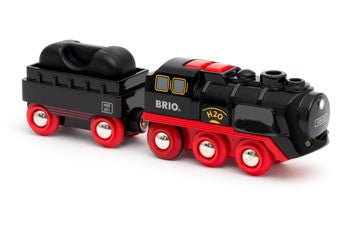 BRIO - BATTERY-OPERATED STEAMING TRAIN