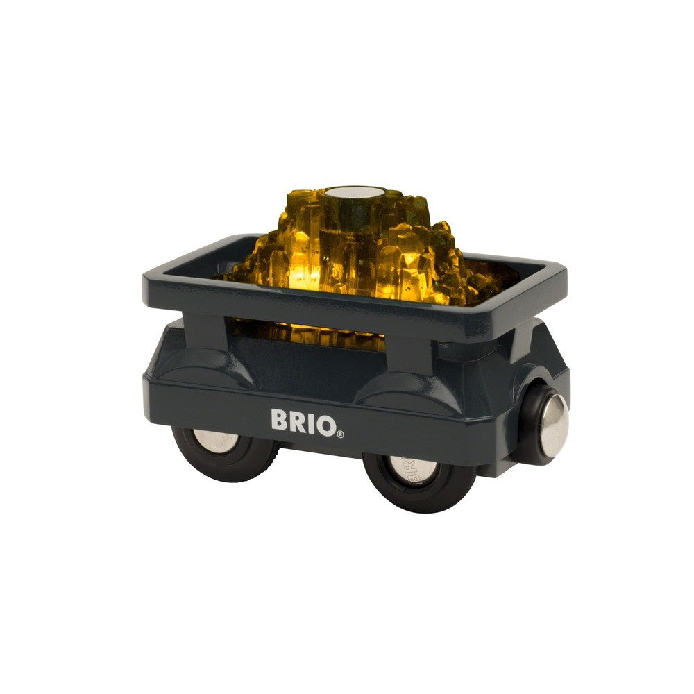 Brio Light Up Gold Wagon 2 pieces
