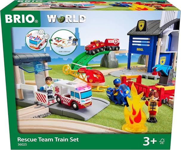 Brio Rescue Team Train Set 44 Piece Set