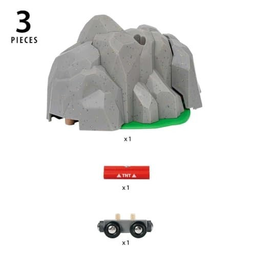 Brio World Exploding Train Track Tunnel Wooden Railway