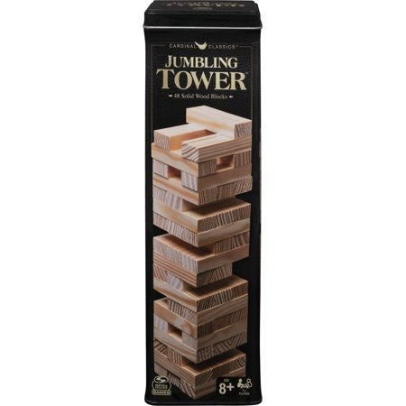 Classic 48pce Wooden Tumbling Tower in Tin