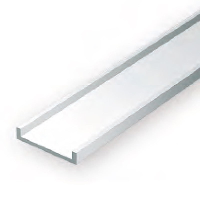 Evergreen White Polystyrene Channel 0.125 x 14 / 3.2mm x 36cm (4)