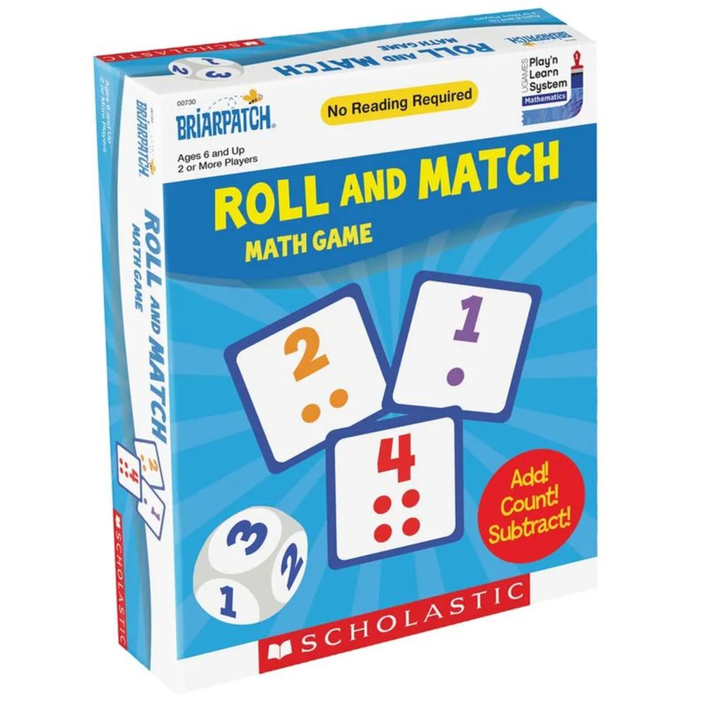 Briarpatch Scholastic Roll and Match Math Game