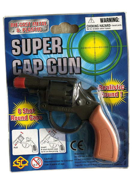 Super Cap Gun 4.25" Revolver Pistol