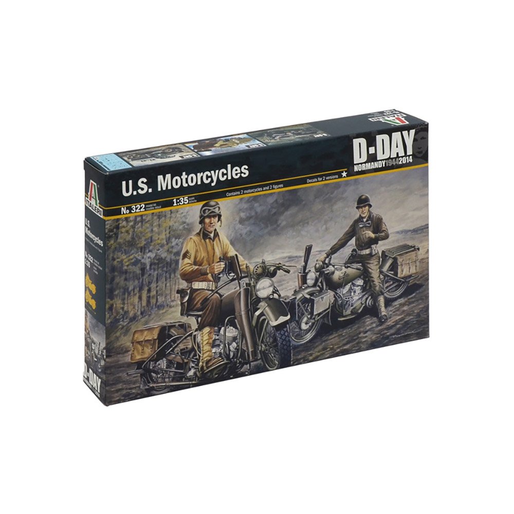 Italeri 1/35 U.s. Motorcycles Ww2 D-day Normandy 1944