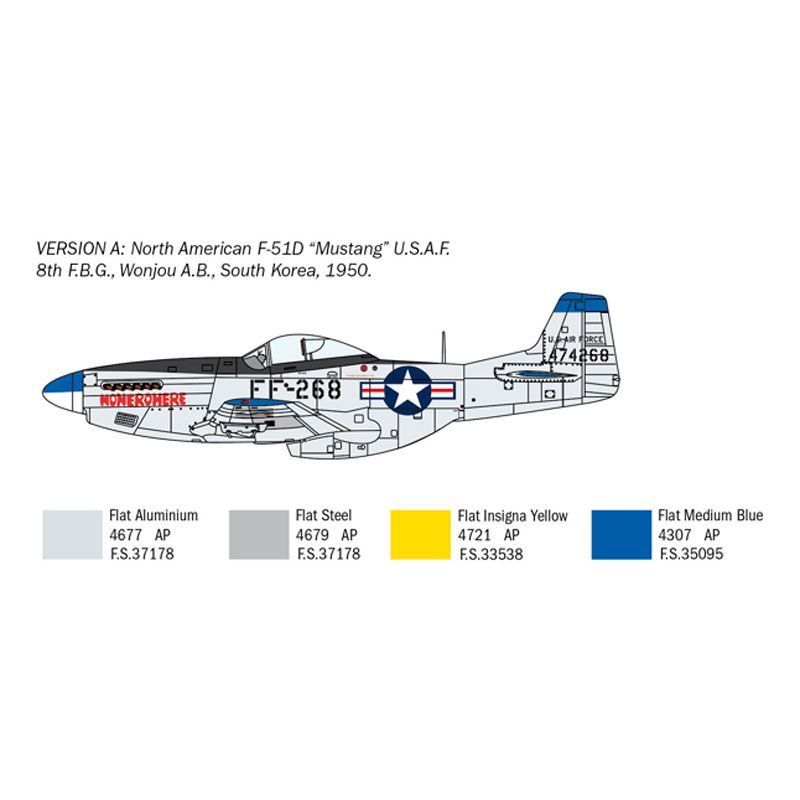 Italeri North American F-51D Mustang Korean War