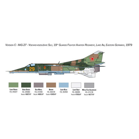 Italeri 1/48 Mig-27/mig-23bn Flogger