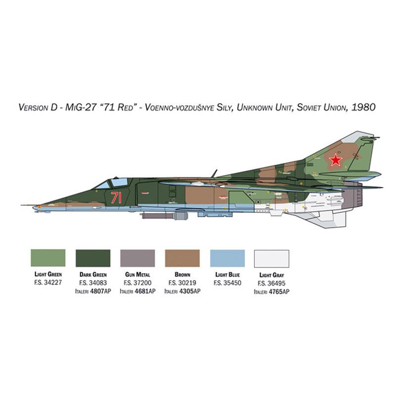 Italeri 1/48 Mig-27/mig-23bn Flogger