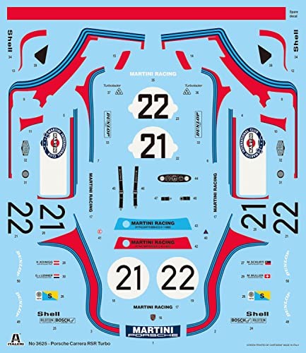 Italeri Porsche Carrera Rsr Turbo "easy Kit" 1:24