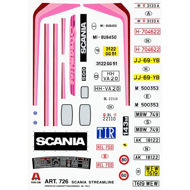 Italeri 1/24 Scania 143m 500 Streamline 4x2