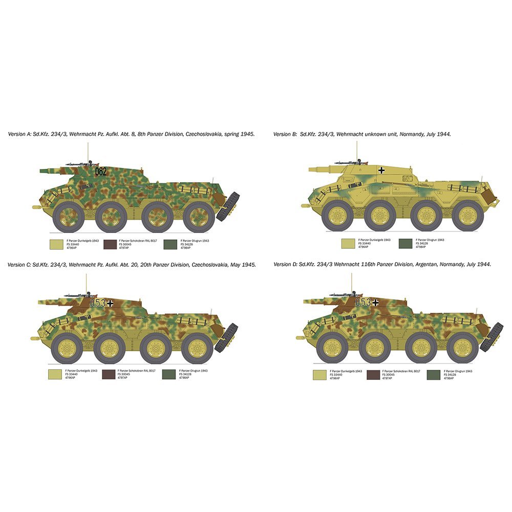 Italeri 1/35 Sd.kfz. 234/3 Sw. Panzerspähwagen