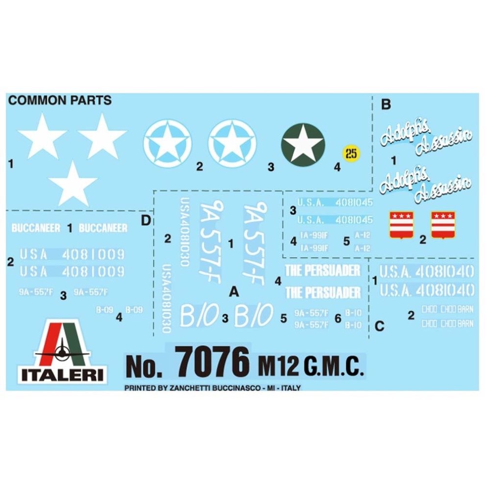 Italeri 1/72 M12 Gun Motor Carriage