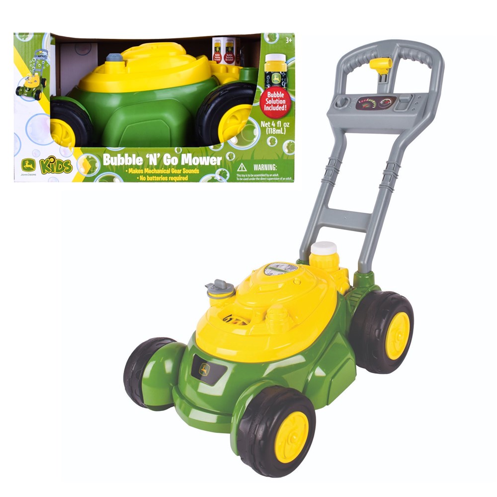 John Deere Bubble-N-Go Toy Lawn Mower
