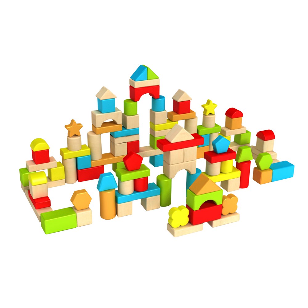 TimberBlocks - 100 Piece Wooden Blocks