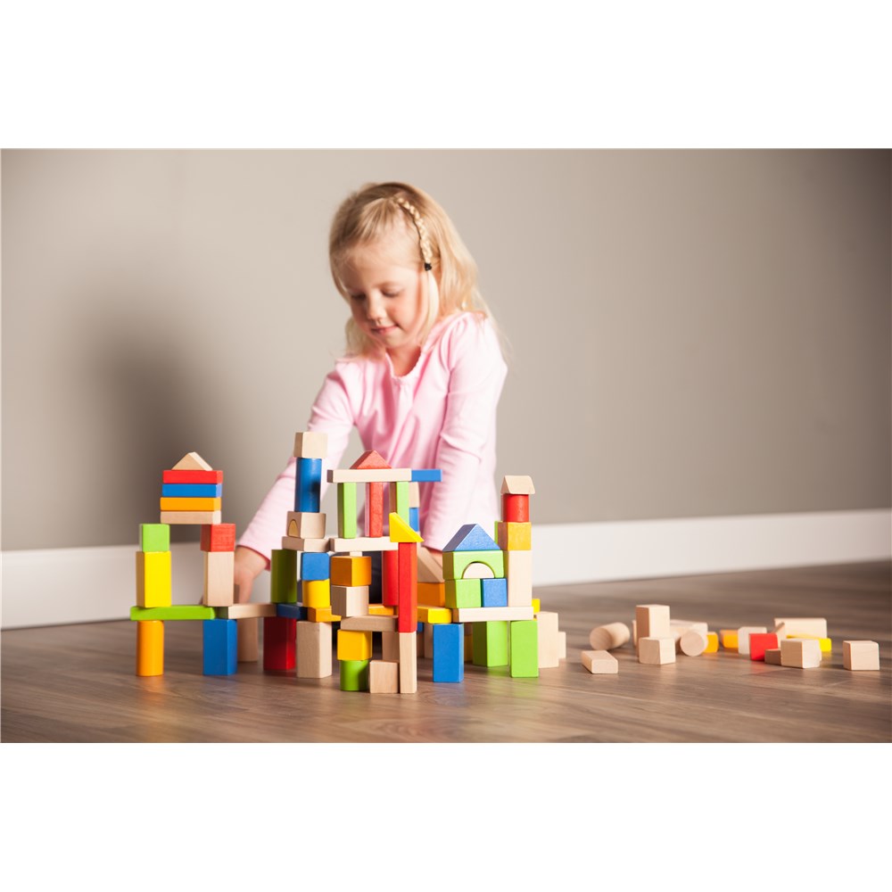 TimberBlocks - 100 Piece Wooden Blocks
