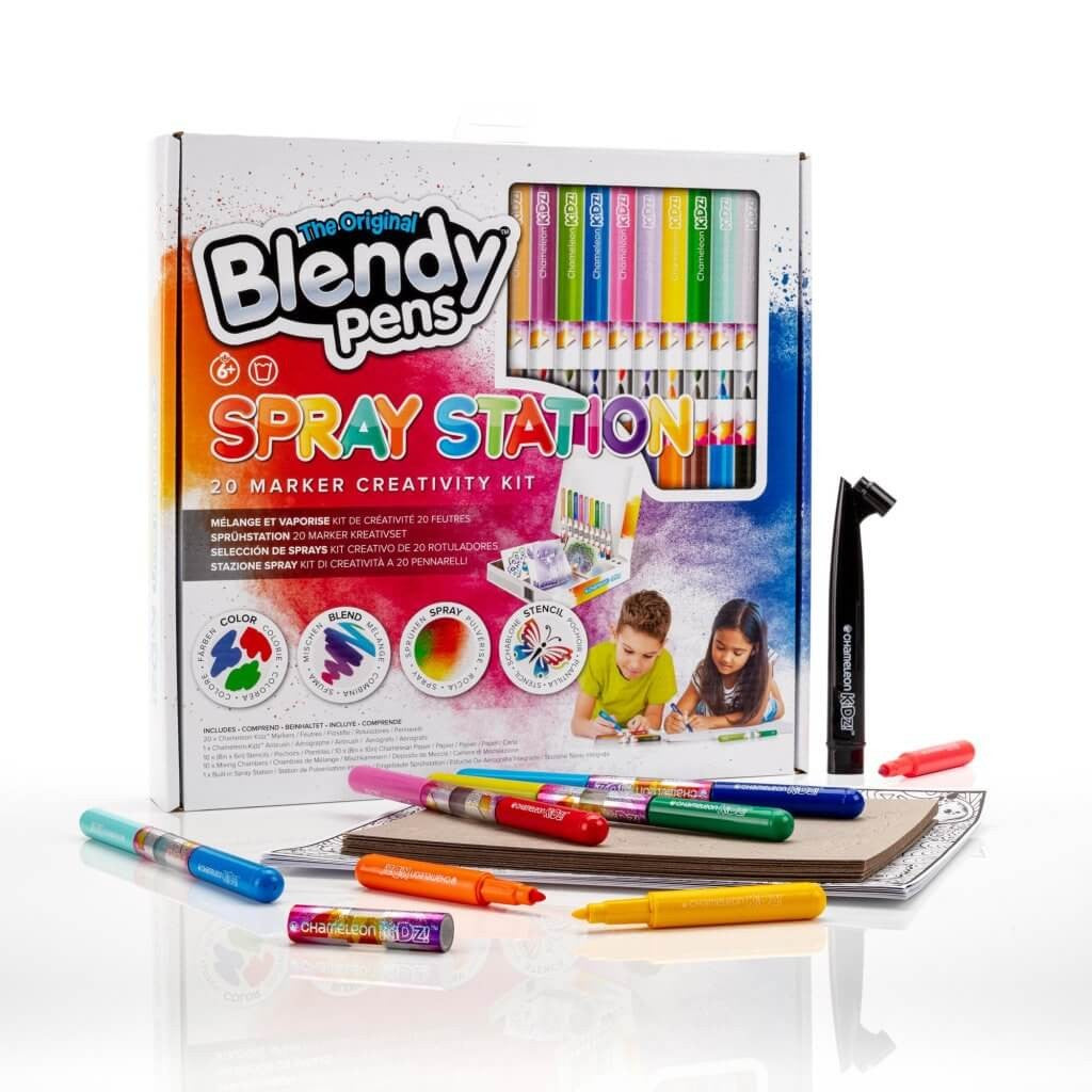Chameleon Kidz- Spray Station 20 Marker Creativity Kit