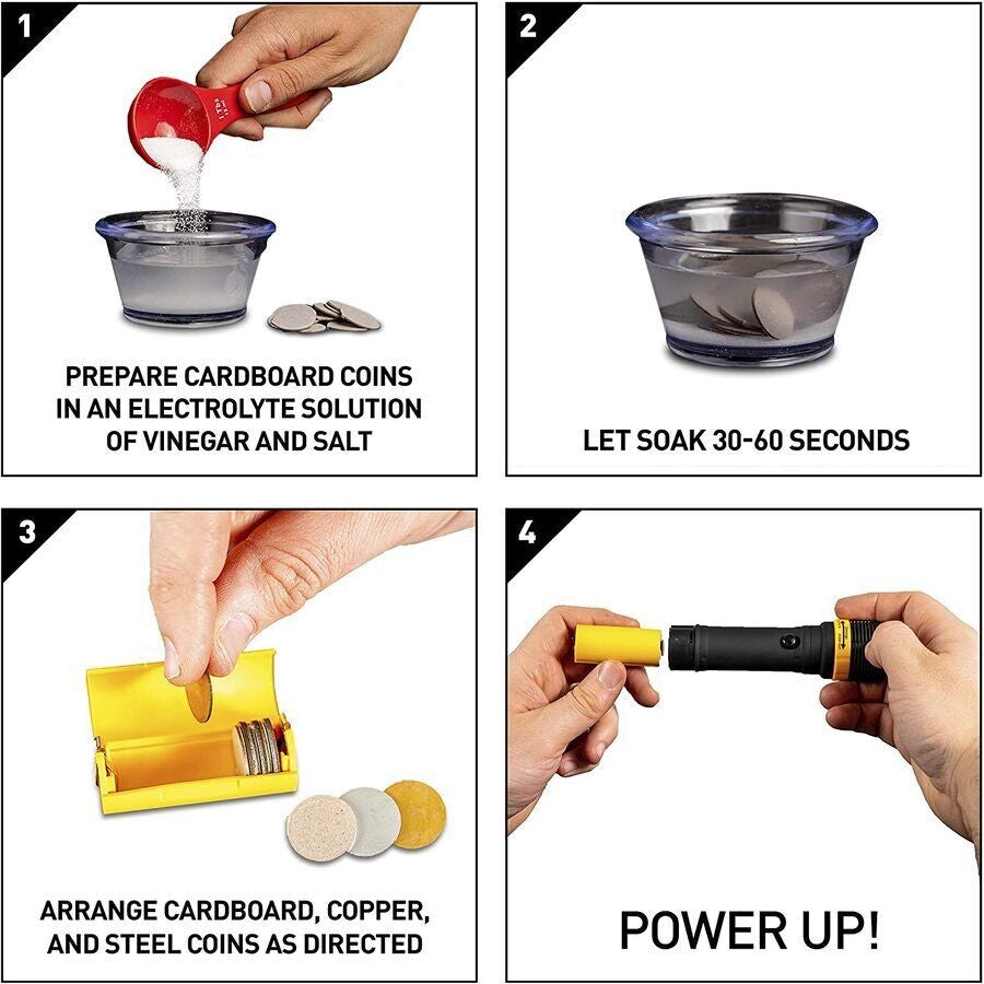 National Geographic Tech Lab Coin Powered Flashlight Kit STEM Toy