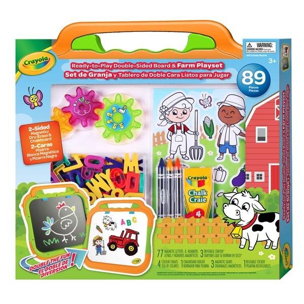 Grow'n up Crayola Ready-to-Play Double Sided Board Farm Playset