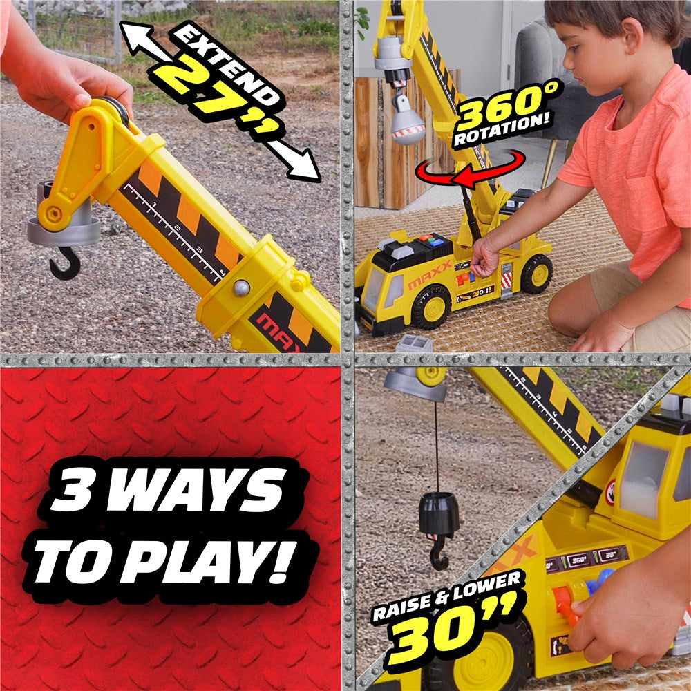 Maxx Action Motorised 3-In-1 Crane Truck
