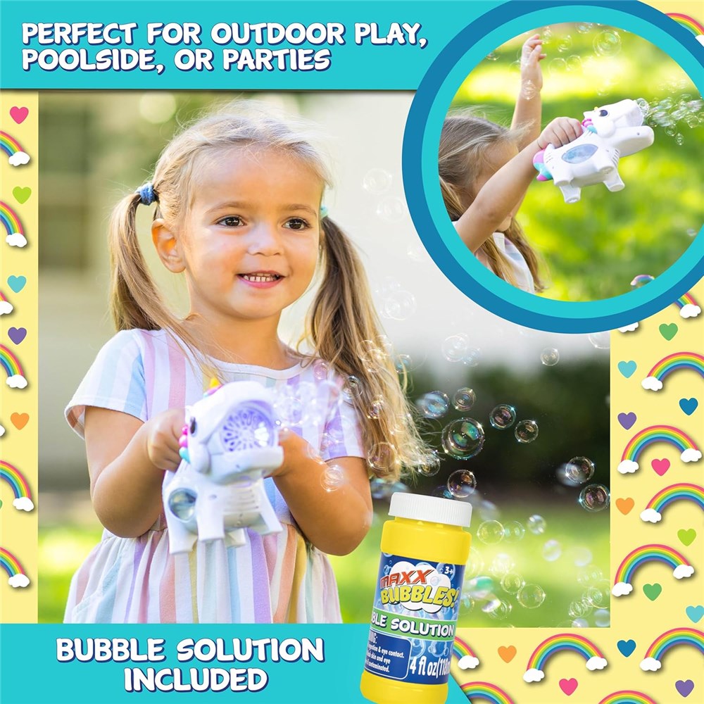 Maxx Bubbles Handheld Unicorn Bubbler