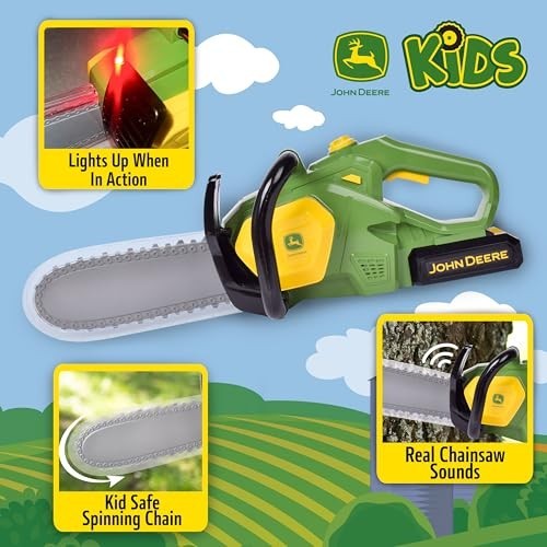 John Deere Motorised Bubble and Fun Chainsaw