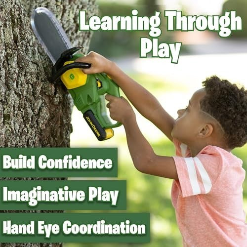 John Deere Motorised Bubble and Fun Chainsaw