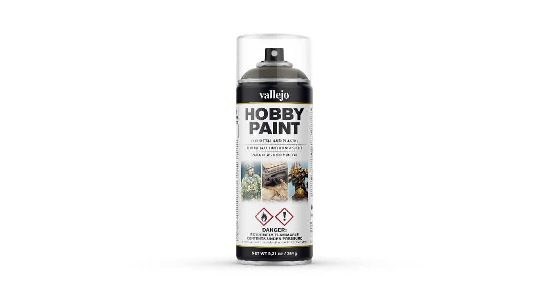 Vallejo Aerosol Russian Green 4BO 400ml Hobby Spray Paint 28003
