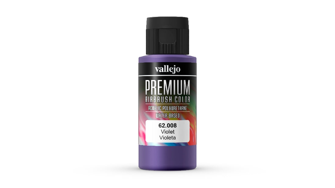 Vallejo Premium Colour Violet 60 ml Acrylic Airbrush Paint 62008