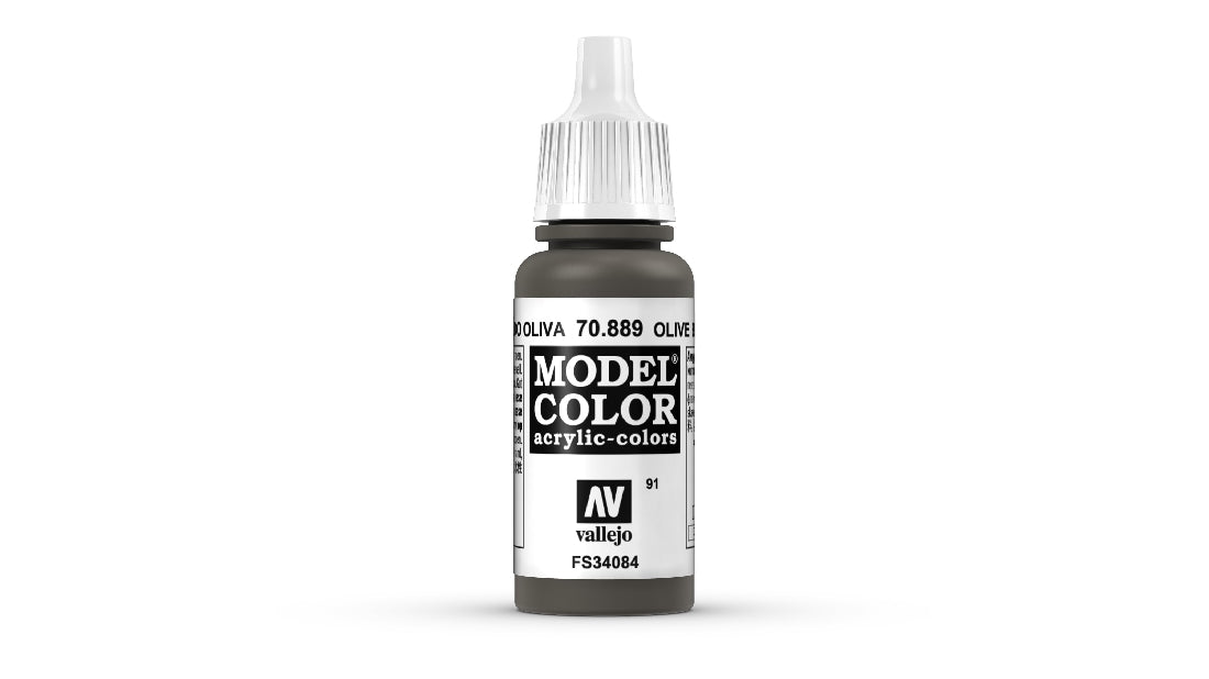 Vallejo Model Colour #130 Olive Brown 18 ml Matt Acrylic Paint
