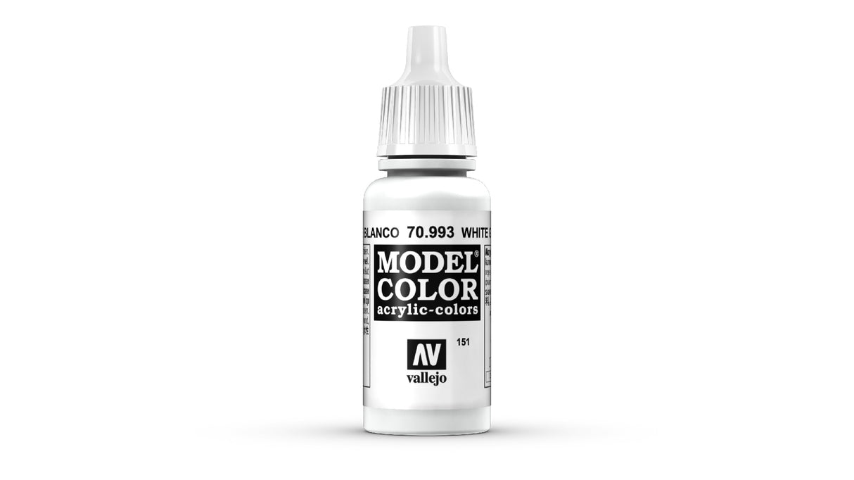 VALLEJO MODEL COLOUR WHITE GREY 17 ML