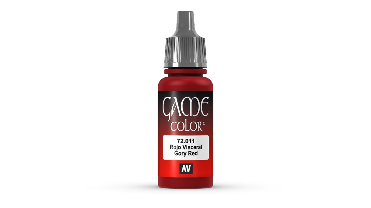 Vallejo Game Colour Gory Red 18ml Acrylic Paint - New Formulation